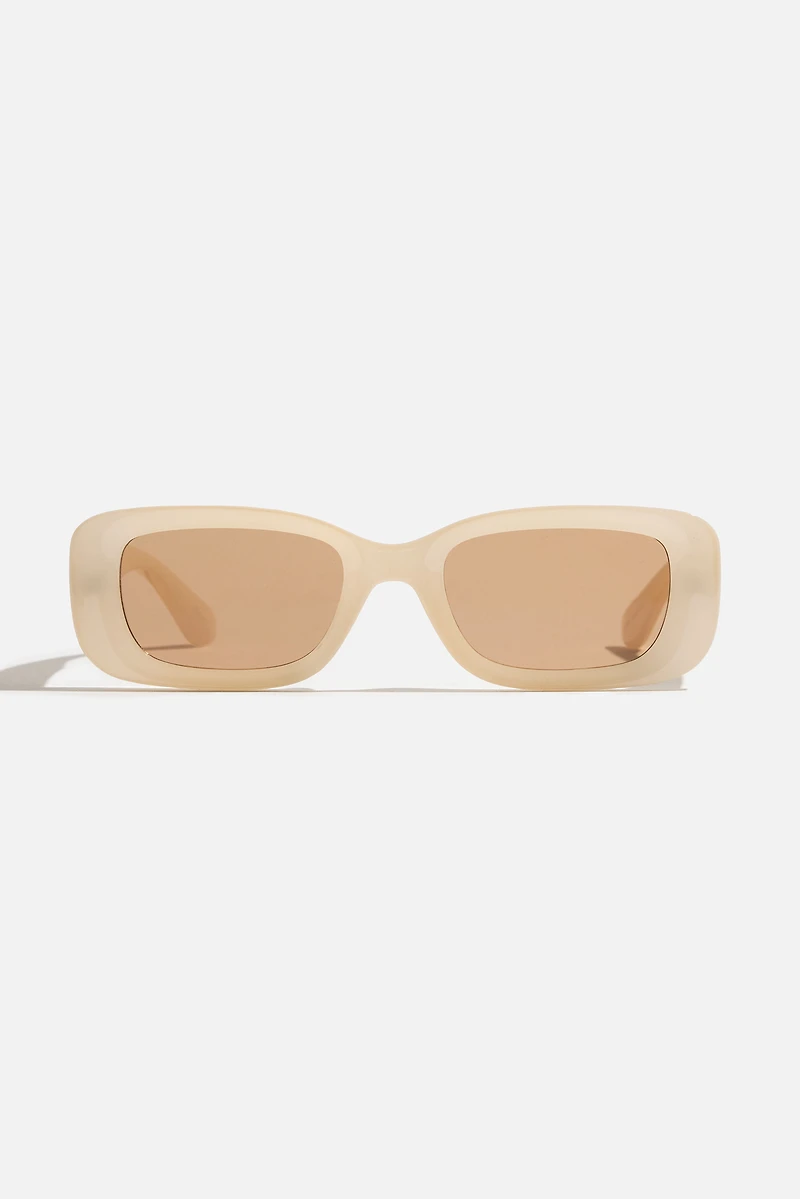 Lunettes de soleil rectangulaires rétro