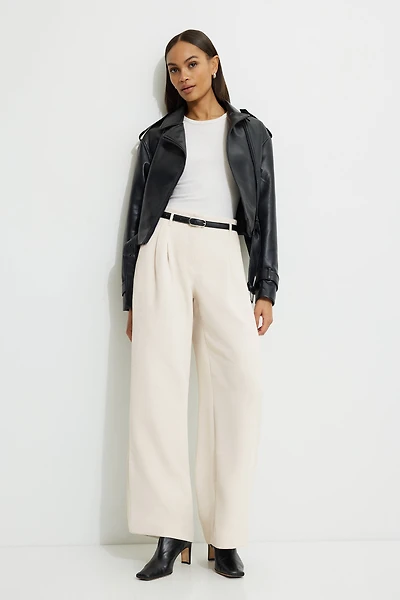 Jourdan Mid Rise Wide Leg Pants