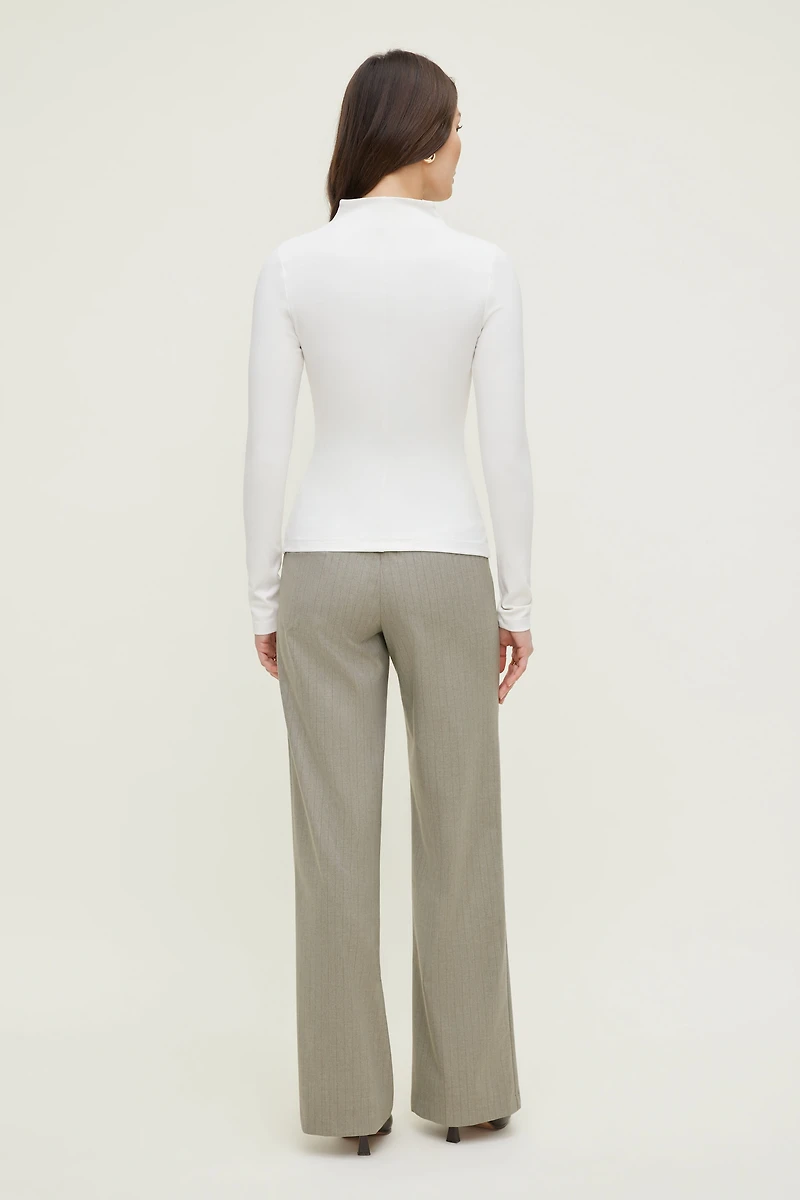 Mock Neck Long Sleeve Top