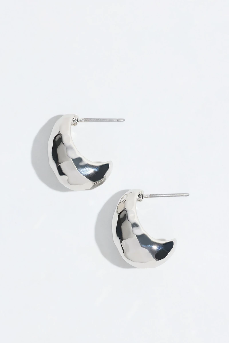 Mini pendants d’oreilles martelés