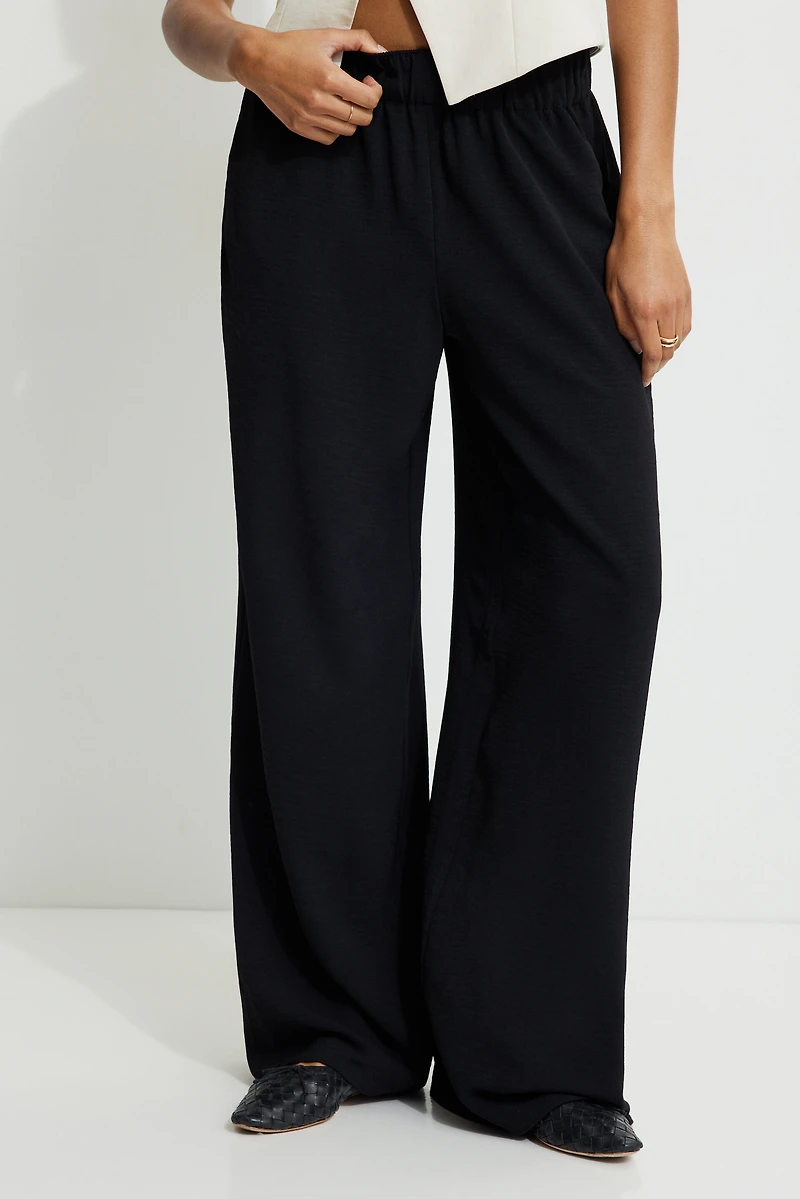 Pantalon à enfiler à jambe large
