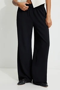 Pantalon à enfiler à jambe large