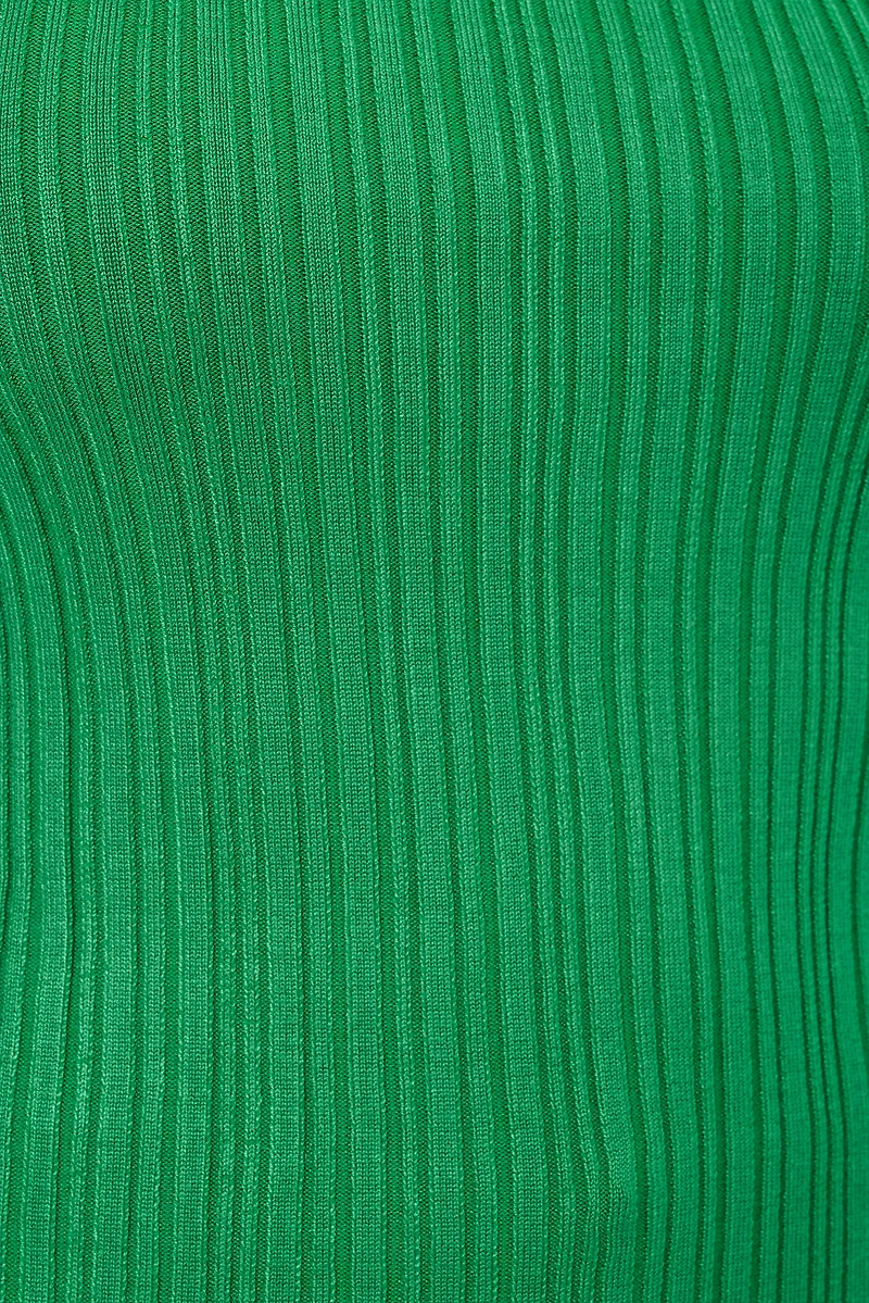 Camisole côtelée à col bateau