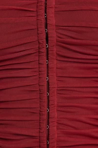 Bustier froncé en maille Salma