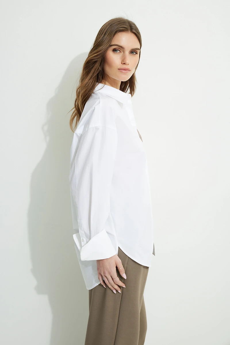 Chemise ample en popeline Monroe