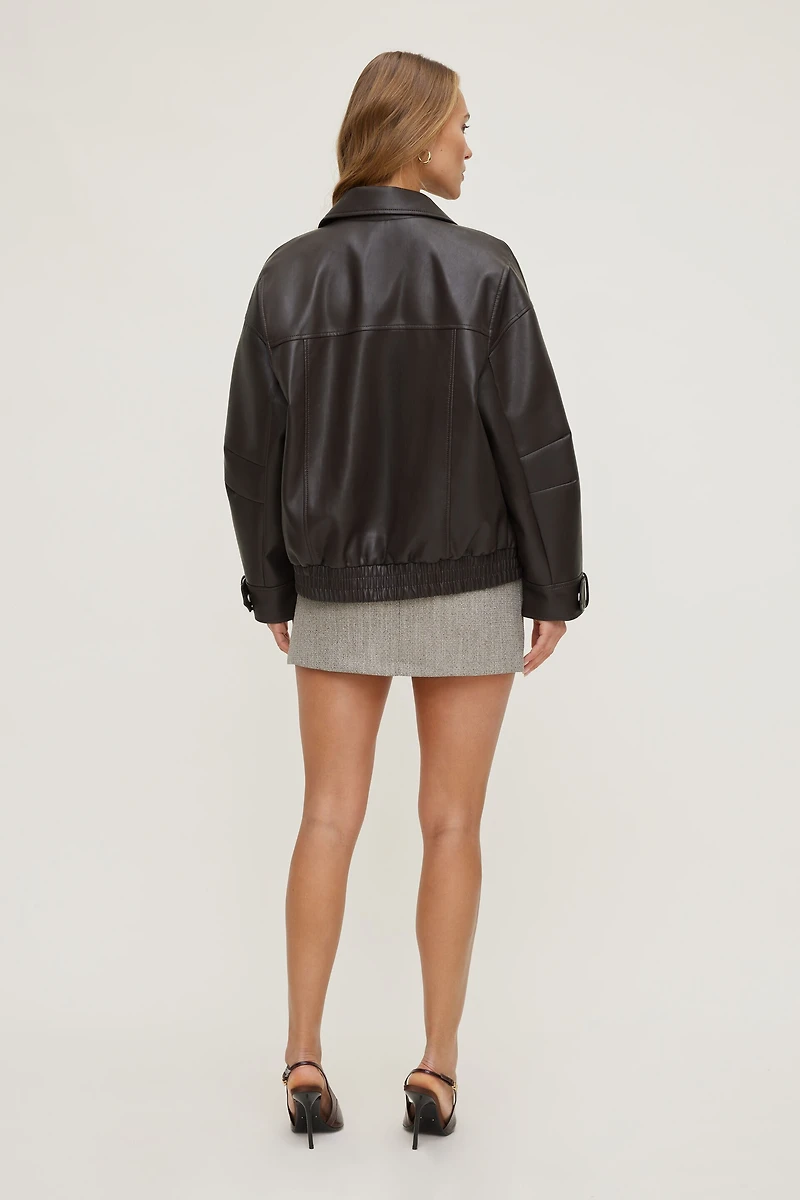 Josefine Herringbone Mini Skort