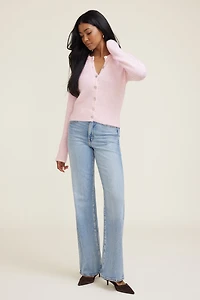 Amanda Hairy Crewneck Cardigan