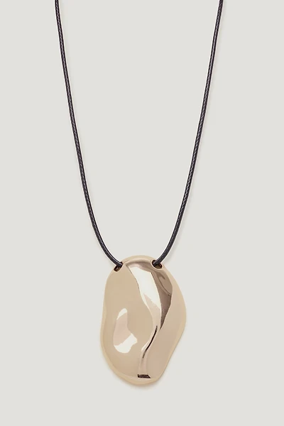 Rock Pendant Cord Necklace