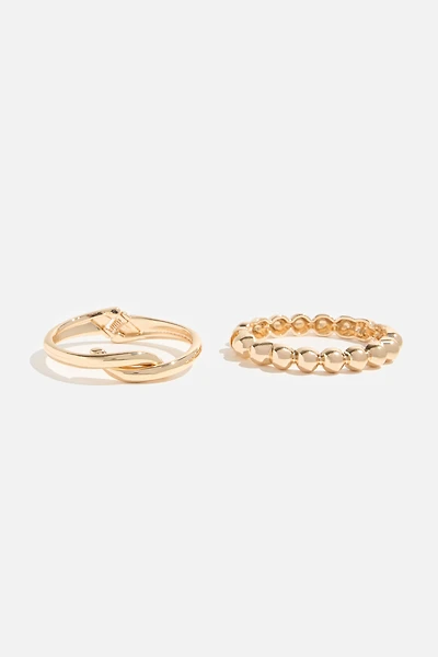 Ensemble de 2 bracelets à bulles et torsadés à charnière