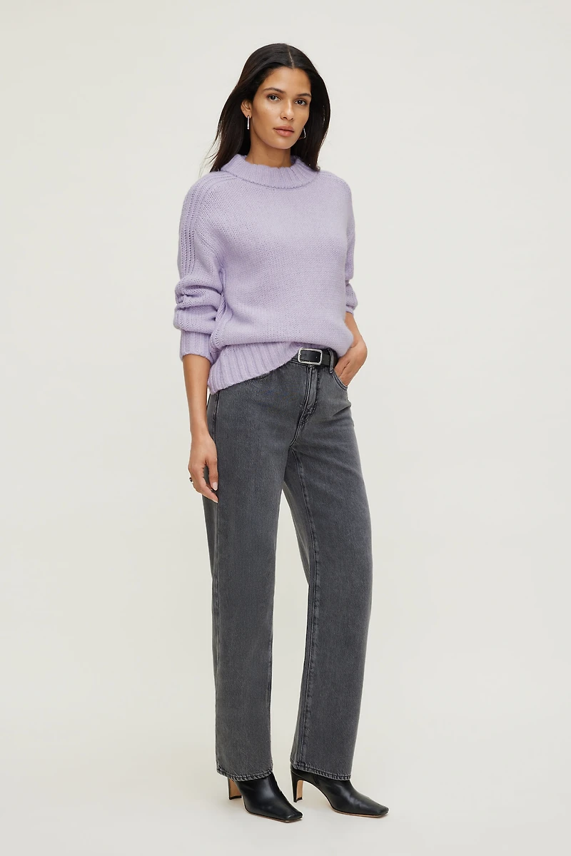 Chandail épais à col rond Mabel