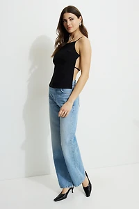 Open Back Apron Top