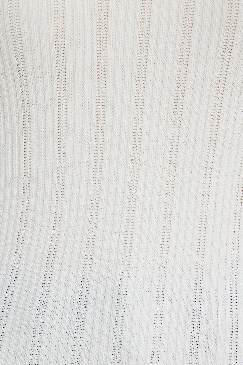 Camisole en pointelle à col échancr