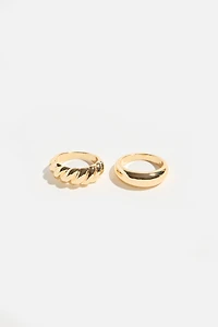 2-Pack Dome Rings