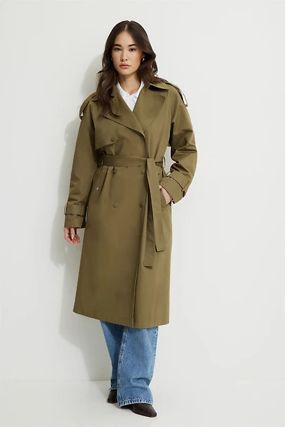 Twill Trench Coat