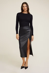 Tedi Ribbed Long Sleeve T Shirt