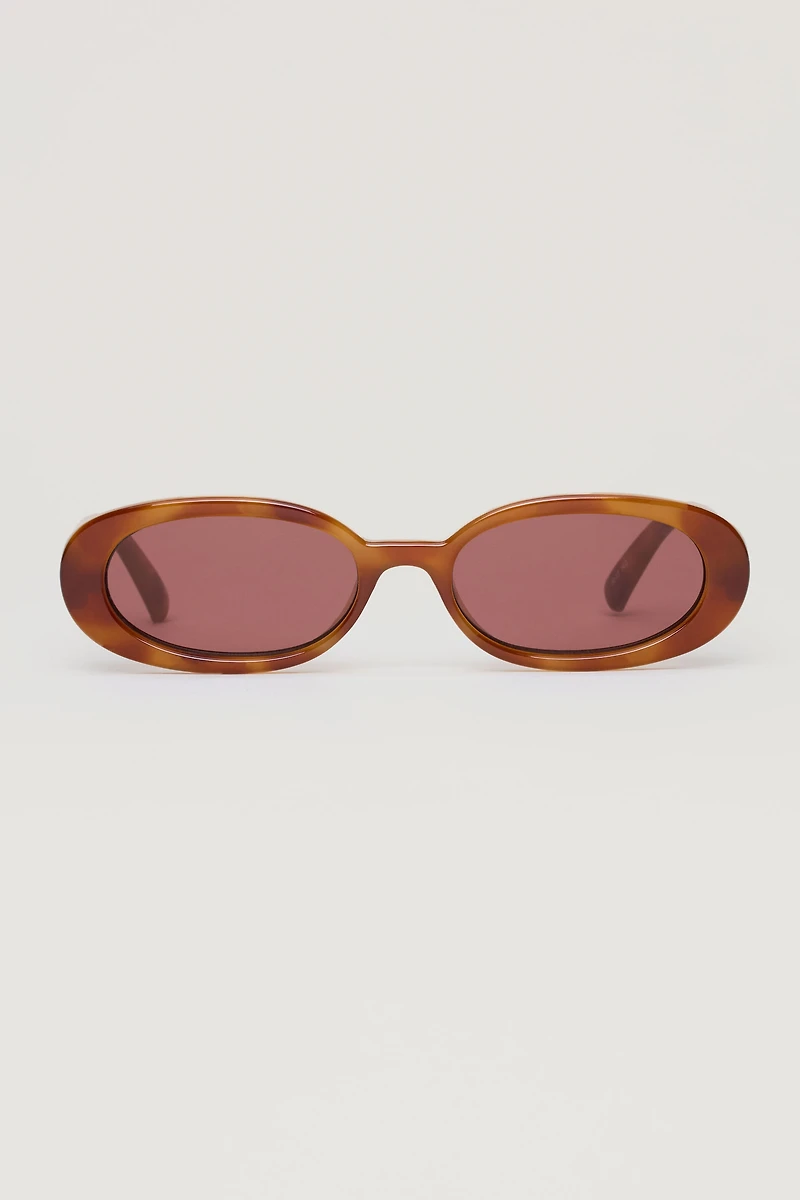 LE SPECS | Outta Love Oval Sunglasses