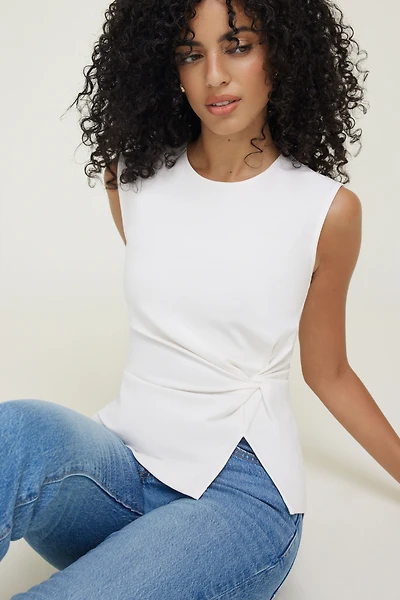Twisted Jersey Tank Top