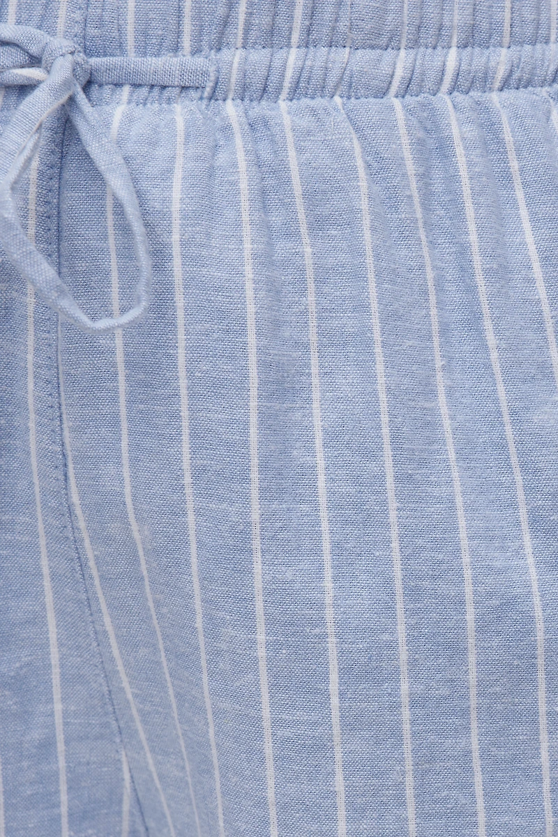 Short en lin à enfiler