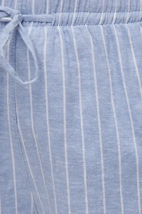 Short en lin à enfiler