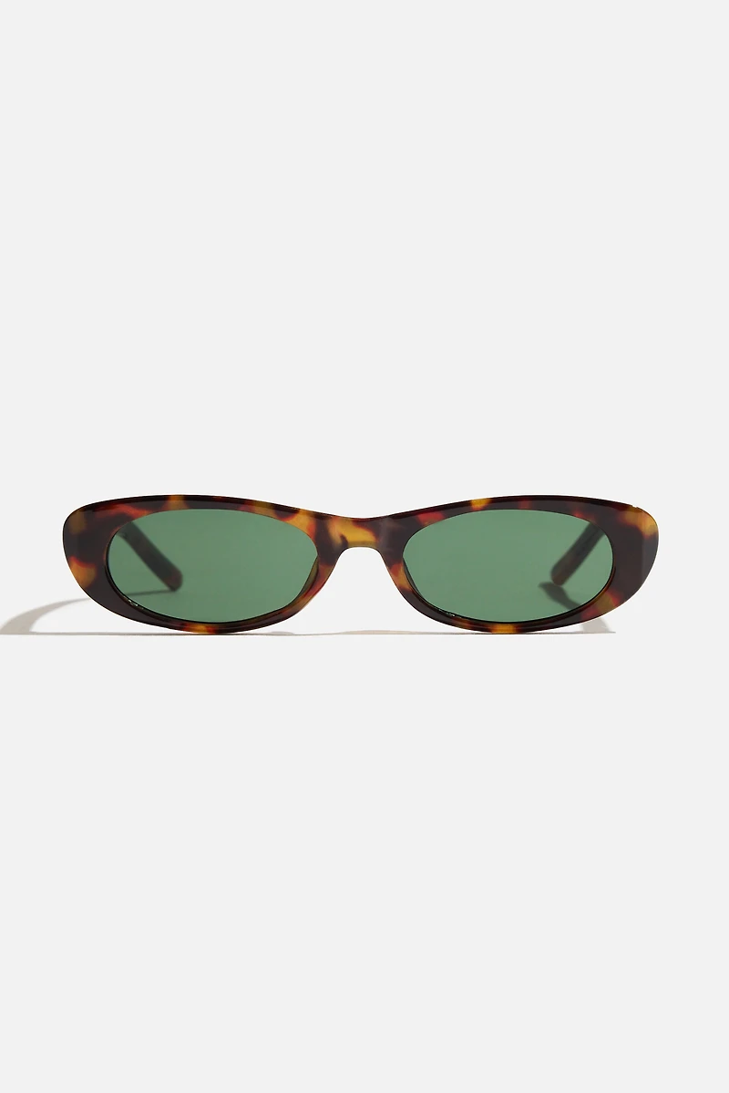 Super Slim Oval Sunglasses