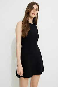 Penelope Boat Neck Mini Sweater Dress