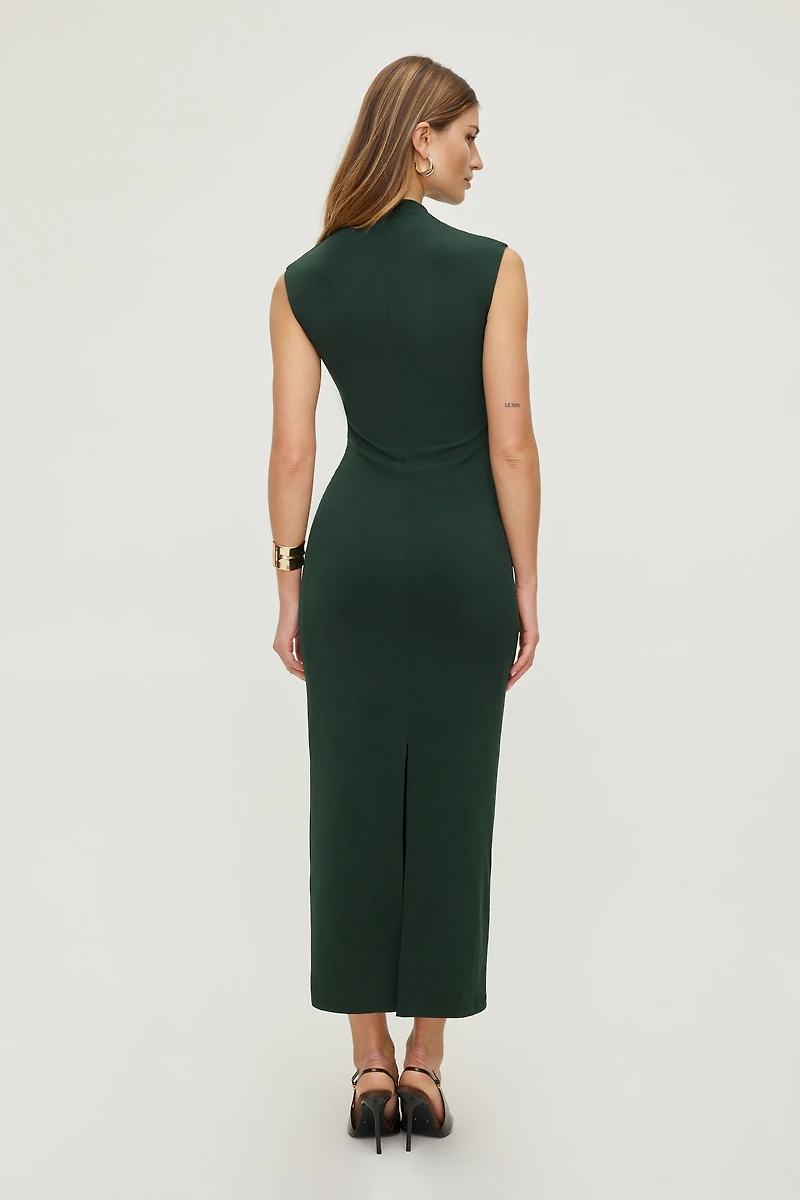 Bria Sculpt Mock Neck Maxi Dress