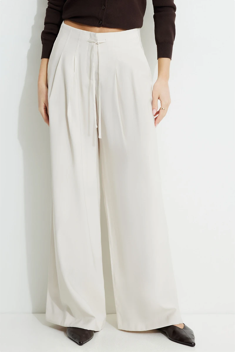 Wide Leg Drawstring Pants