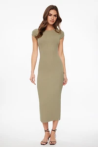 Robe midi à dos ouvert Skye