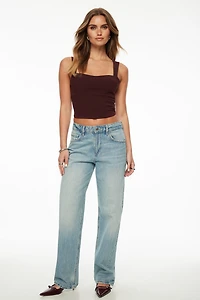 Haut corset à dos ouvert