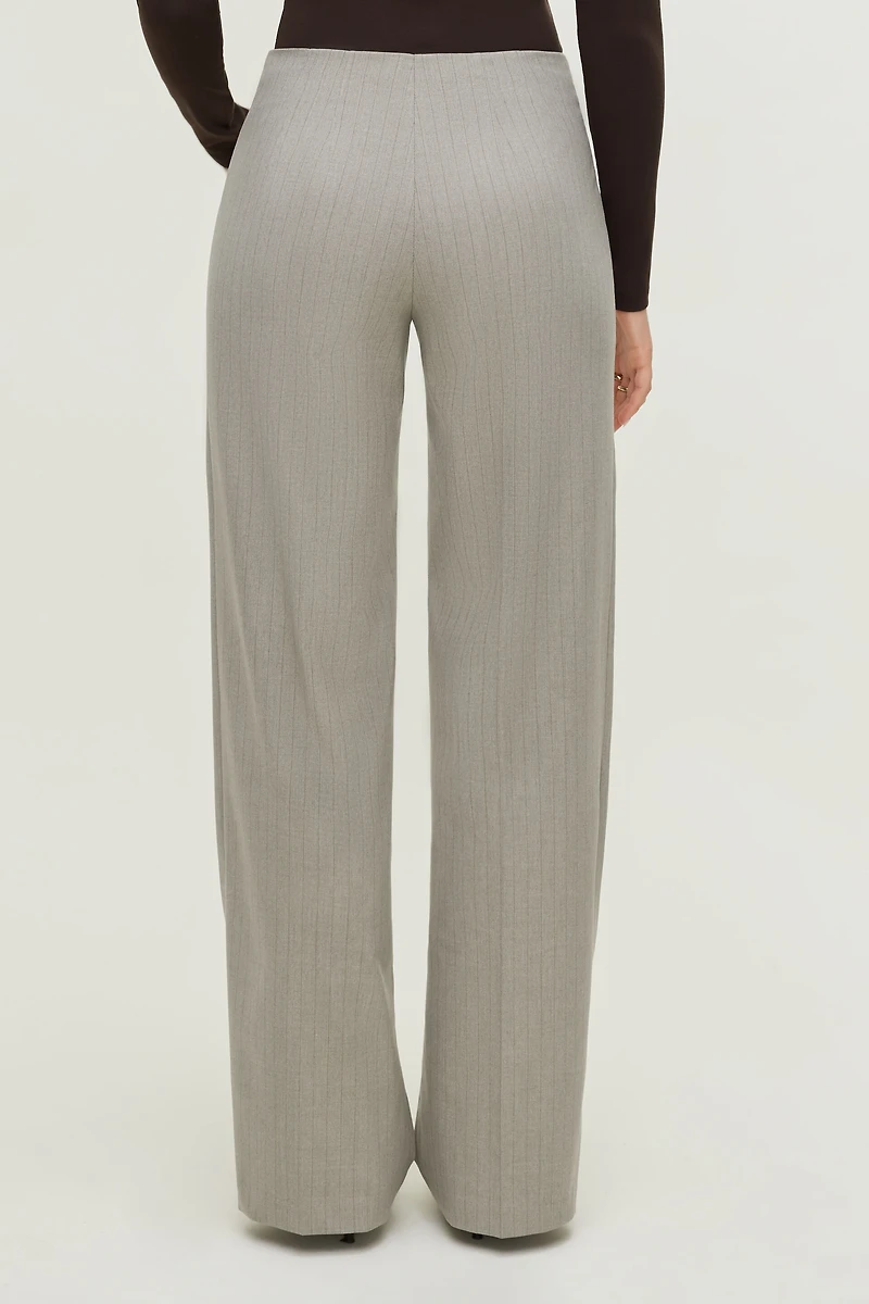 Frankie Pinstripe Slim Bootcut Pants