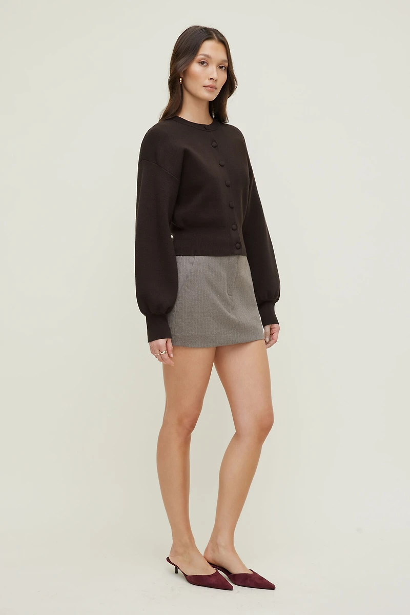 Balloon Sleeve Cardigan