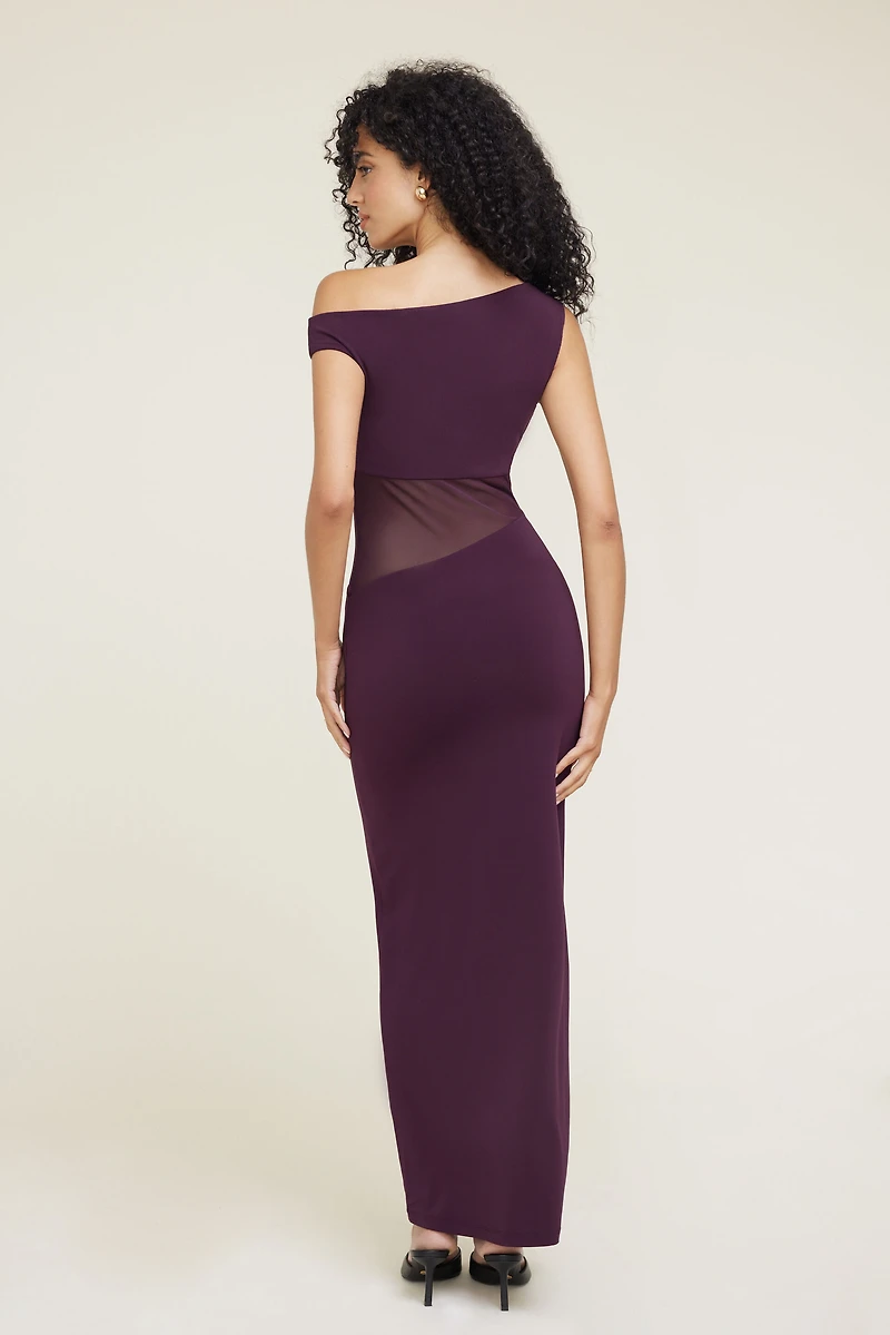 Sheer Sculpt Maxi Dress