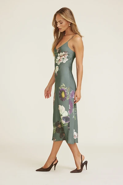 Robe maxi à col en V Aimee