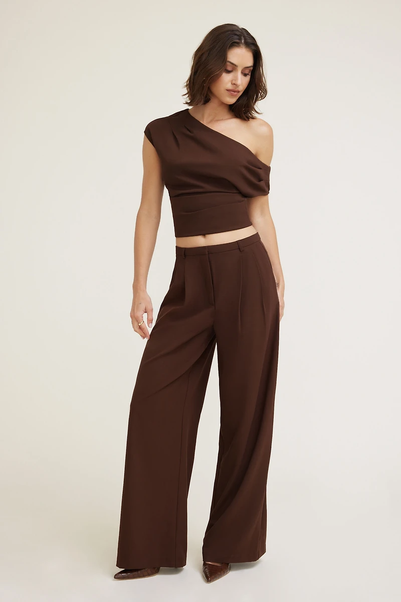 Draped Off Shoulder Top