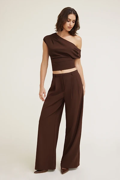 Draped Off Shoulder Top