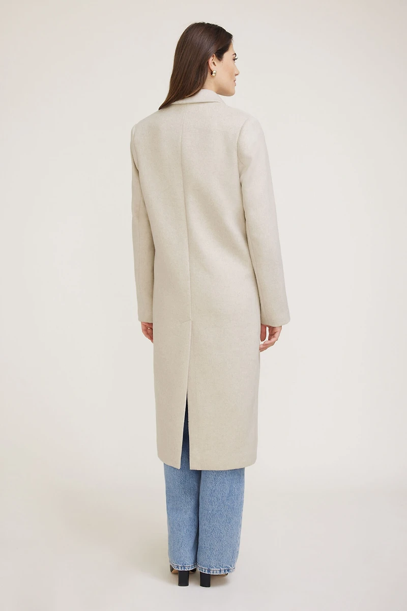 Oversized Double Breasted Wool Coat