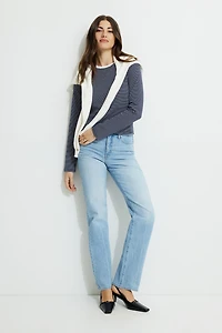 T-shirt rayé à manches longues