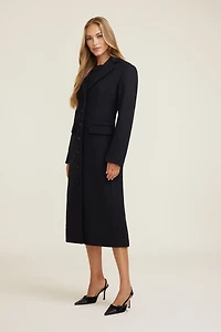 Manteau de laine cintré