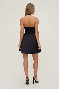 Minirobe licou en satin Amaya