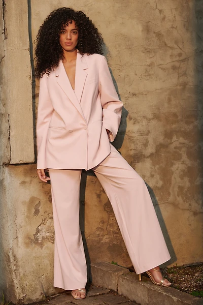 Pantalon plissé à jambe large