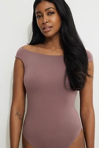 Off Shoulder Jersey Bodysuit