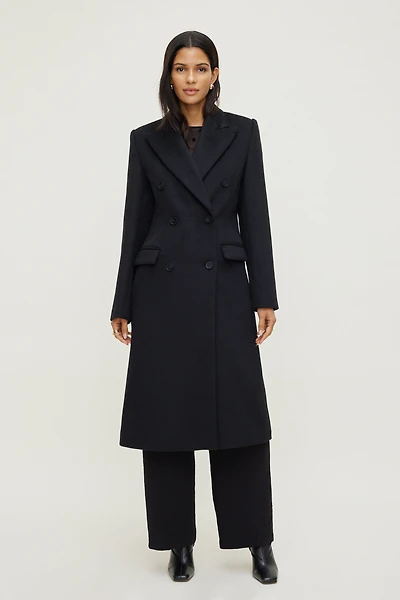 Oversized Double Breasted Wool Coat