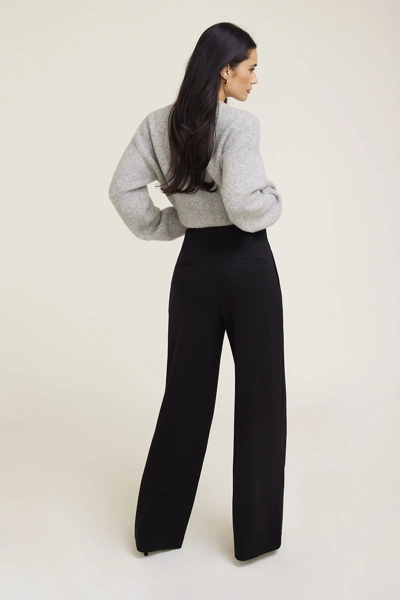 Pantalon à jambe large en scuba Anywear