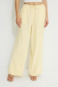 Leo Wide Leg Linen Pants