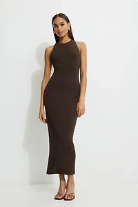 Twisted Racerback Jersey Maxi Dress