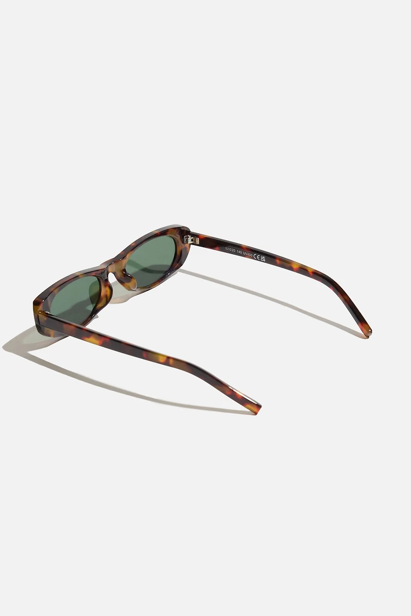 Super Slim Oval Sunglasses