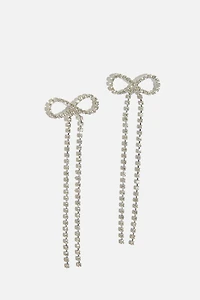 Delicate Hanging Bow Earrings