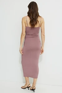 Ines Ruched Jersey Maxi Dress