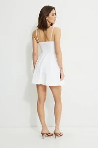 Minirobe à coutures l’avant Ivory