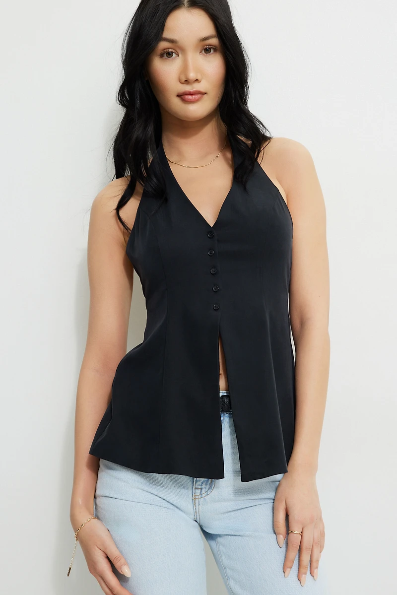 Tie Back Halter Top